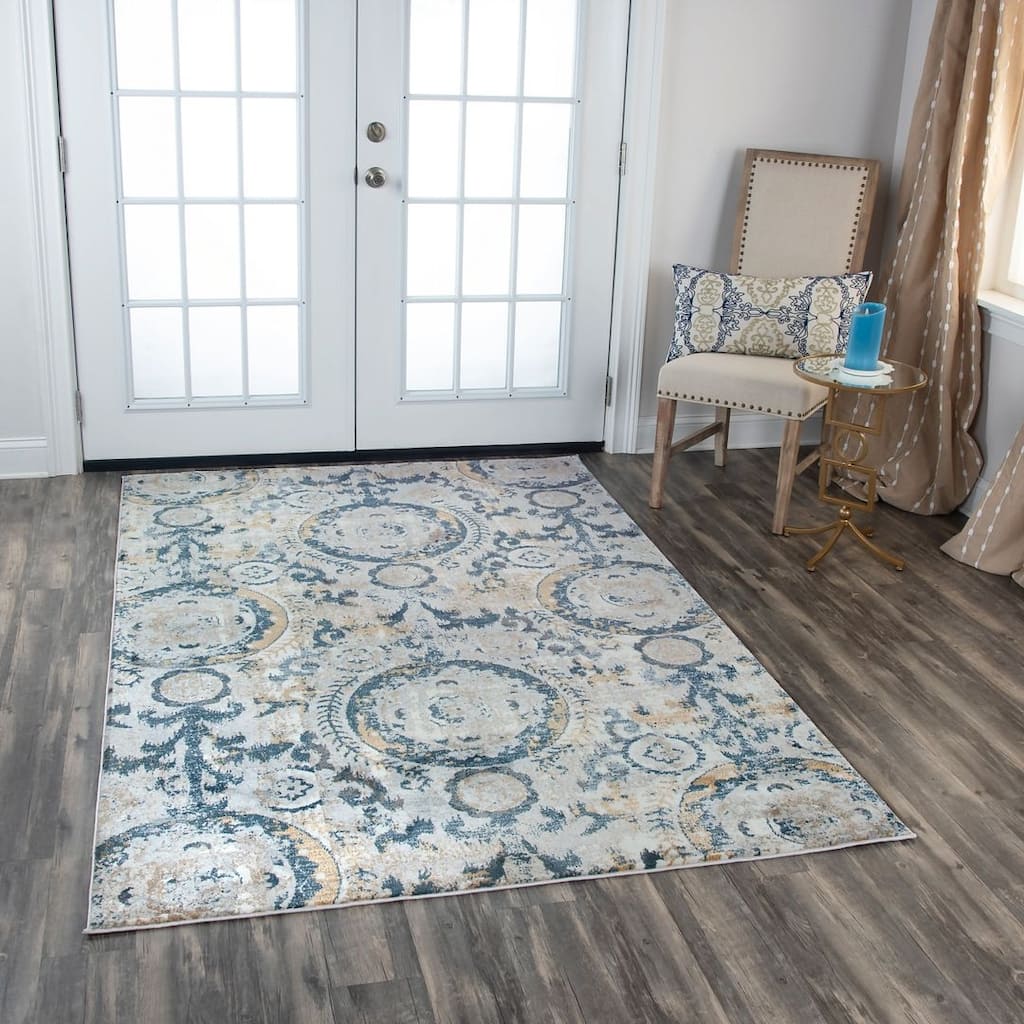 Alora Decor Lavish Circles Transitional Rug