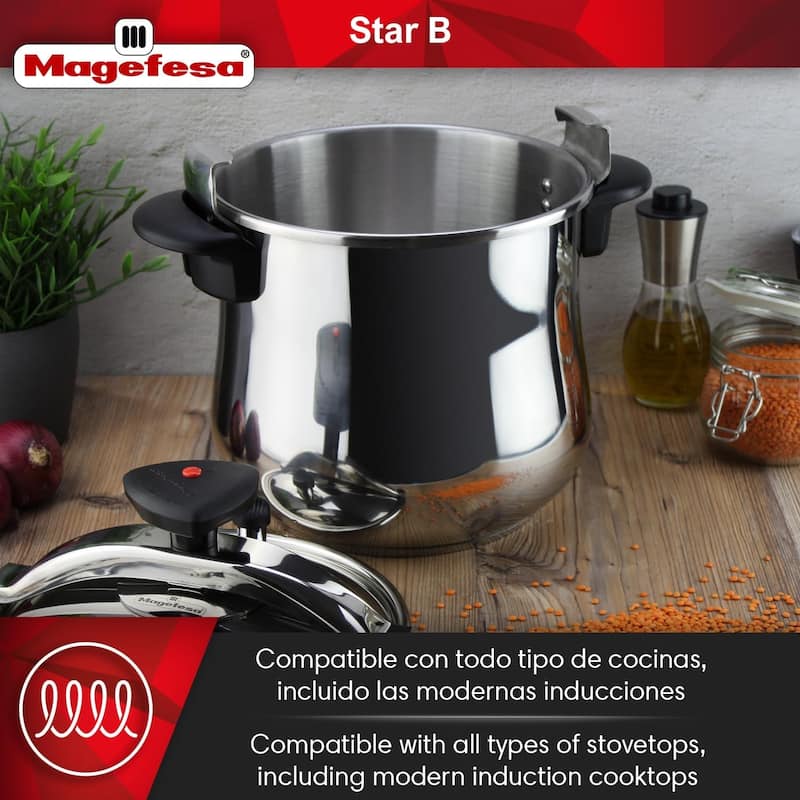Magefesa Star Belly Stainless Steel Pressure Cooker