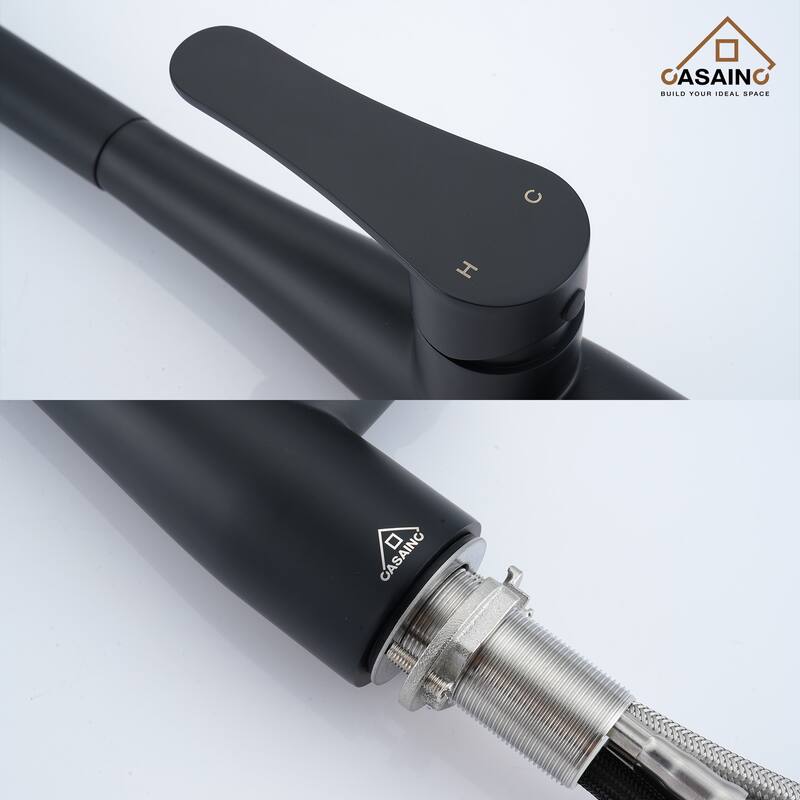 Single Handle Pull Down Sprayer Kitchen Faucet