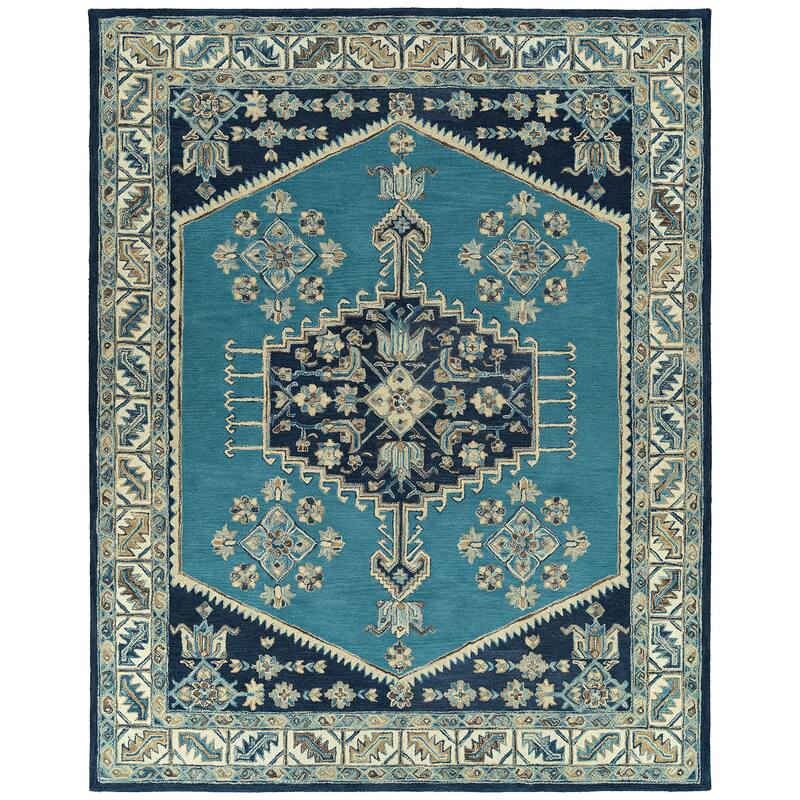 Charlotte Collection Ivory Hand Tufted Indoor Area Rug