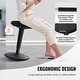preview thumbnail 5 of 19, Active Chair, Height-Adjustable Wobble Chair Made of Elastic Fabric Ideal for Schools, Office and Home
