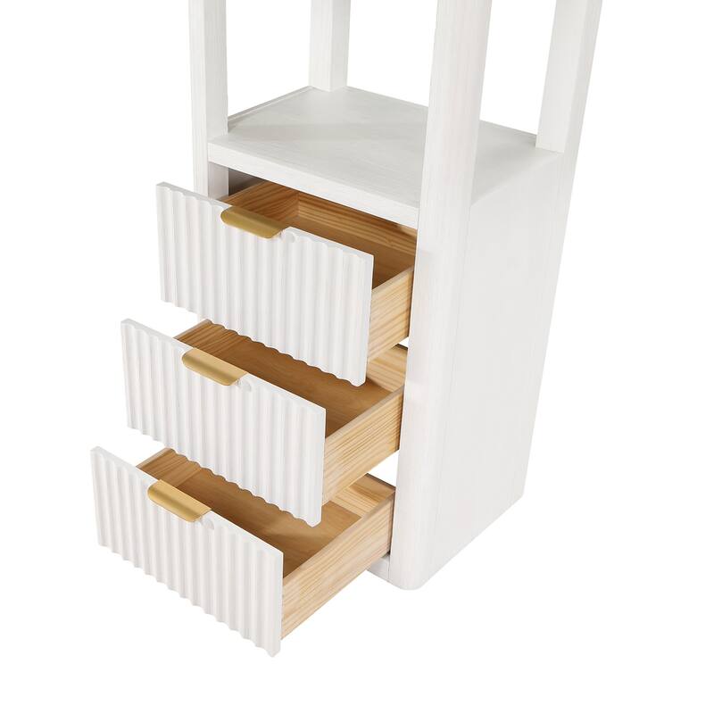 Miseno MV-SCA-704122 Cadiz 22" Single Free Standing Linen Tower