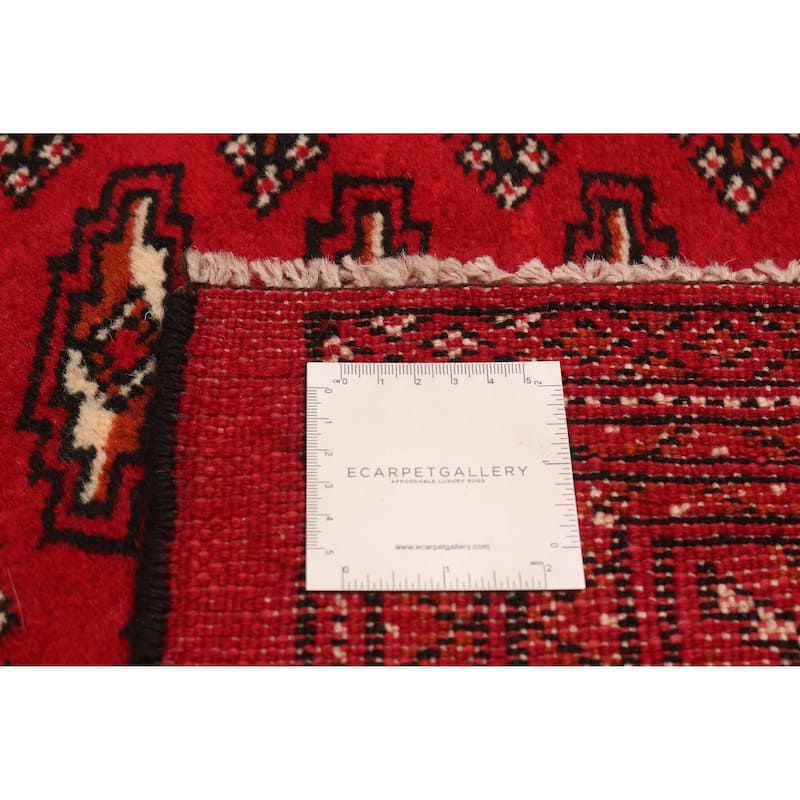 ECARPETGALLERY Hand-knotted Teimani Red Wool Rug - 9'9 x 12'7