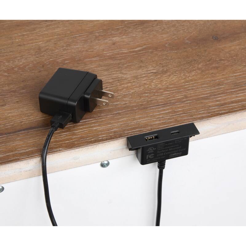 Magnussen Home Kingston Whisper White and Cerused Nutmeg Drawer Nightstand