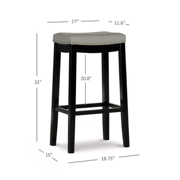 Linon Willamette 32inch Bar Stool On Sale Bed Bath & Beyond 21650832