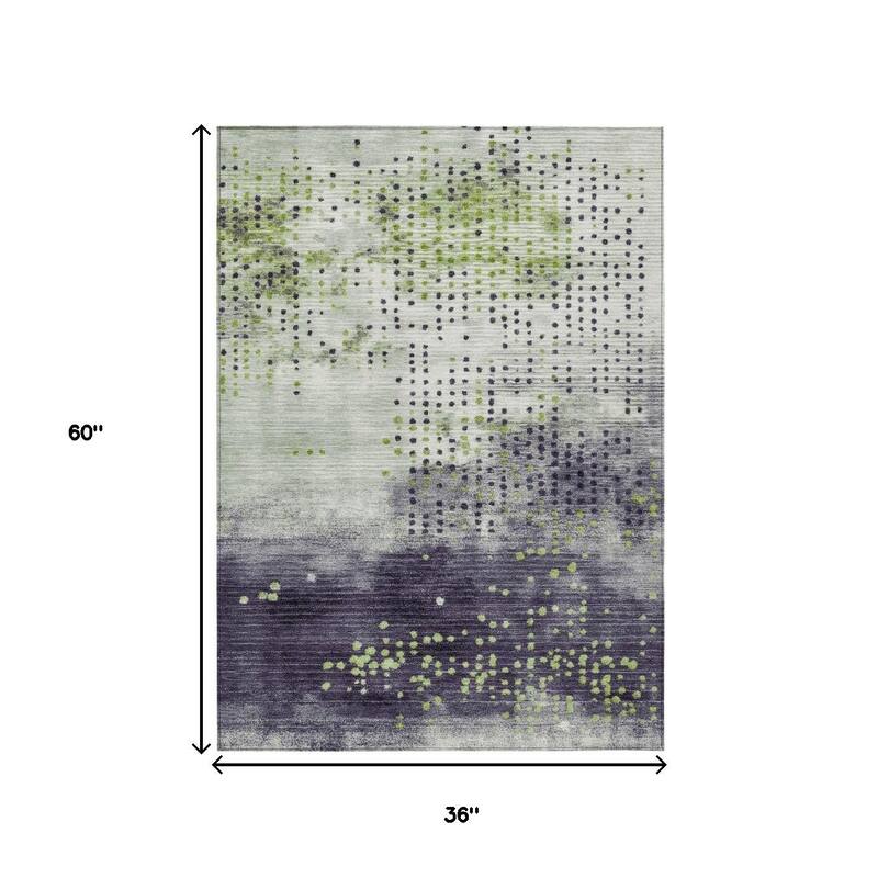 HomeRoots Geometric Transitional Rectangle Outdoor Rug