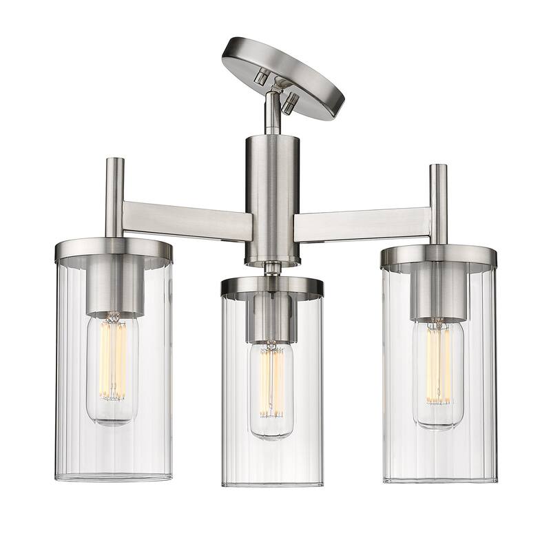 Copper Grove DeBruy 3-light Transitional Semi-flush Light Fixture