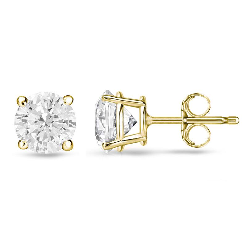 Auriya 1/2ctw Round Diamond Stud Earrings 14k Gold (E-F, I1)