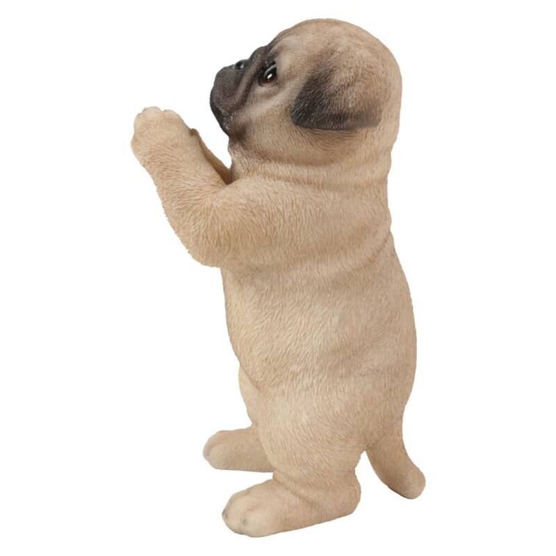 8.25" Praying Pug Puppy Outdoor Garden Statue
