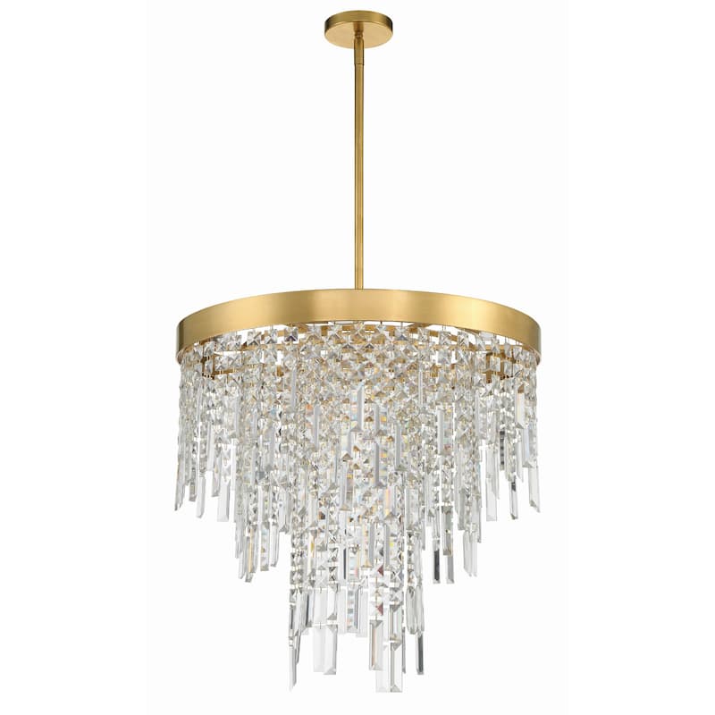 Winfield 6 Light Antique Gold Chandelier - 24"W x 24"H x 24"D