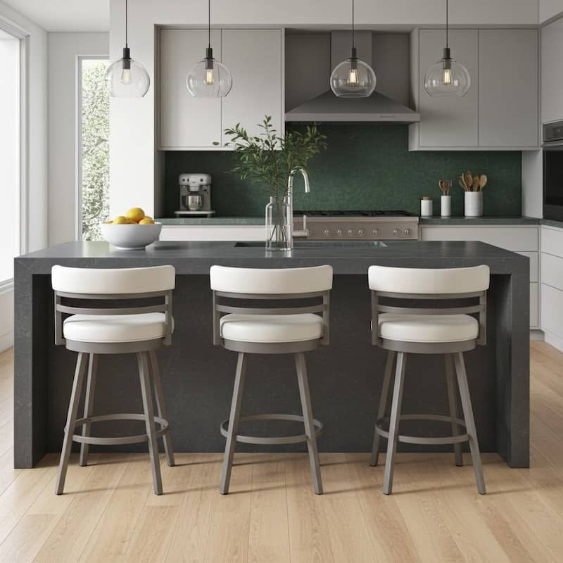 Tempo Furniture Camden Swivel 26" Counterstool w/ Fully Welded Metal Frame (Commercial Grade) by Furnish Theory (Various Colors)