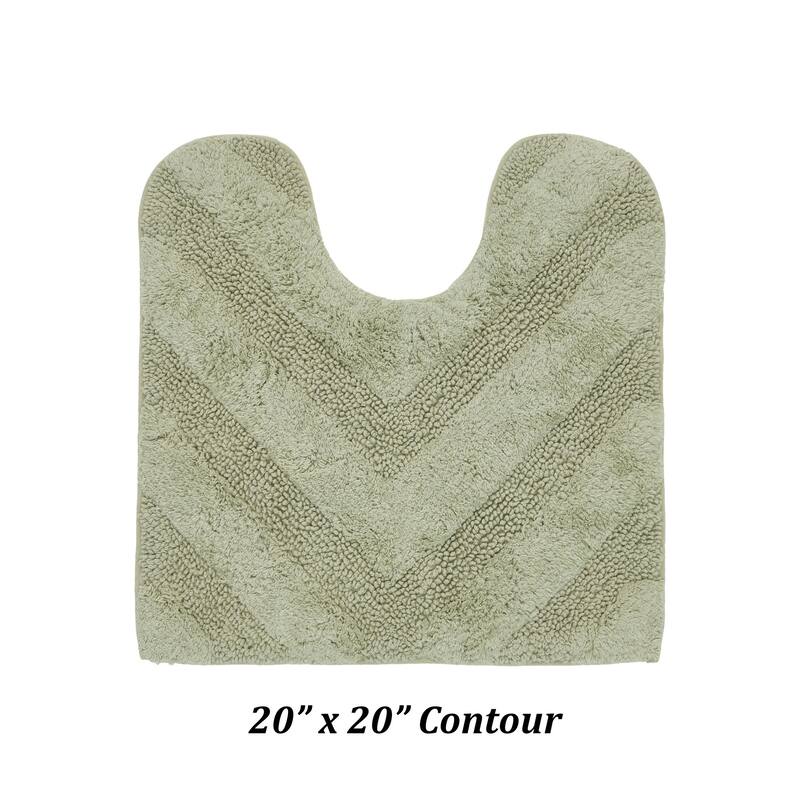 Better Trends Bathroom Rug 100% Cotton Tufted Water Absorbent Bath Rug for Shower, Sink Bath Mats Machine Wash Hugo Collection