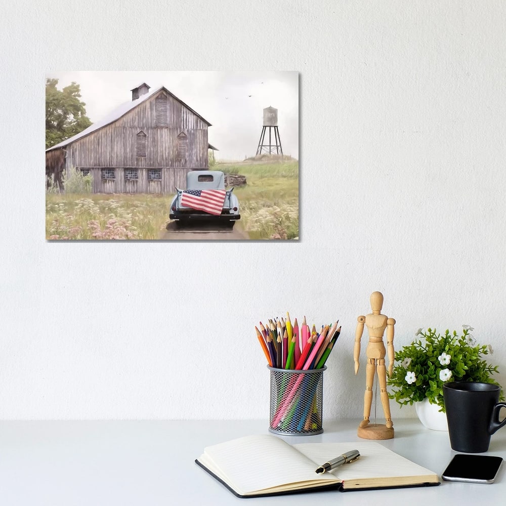 iCanvas "Flag on Tailgate" by Lori Deiter Canvas Print