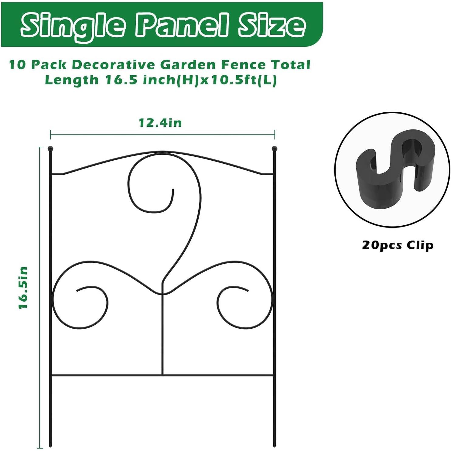 Decorative Garden Fence Panels No Dig Fencing Bed Bath & Beyond