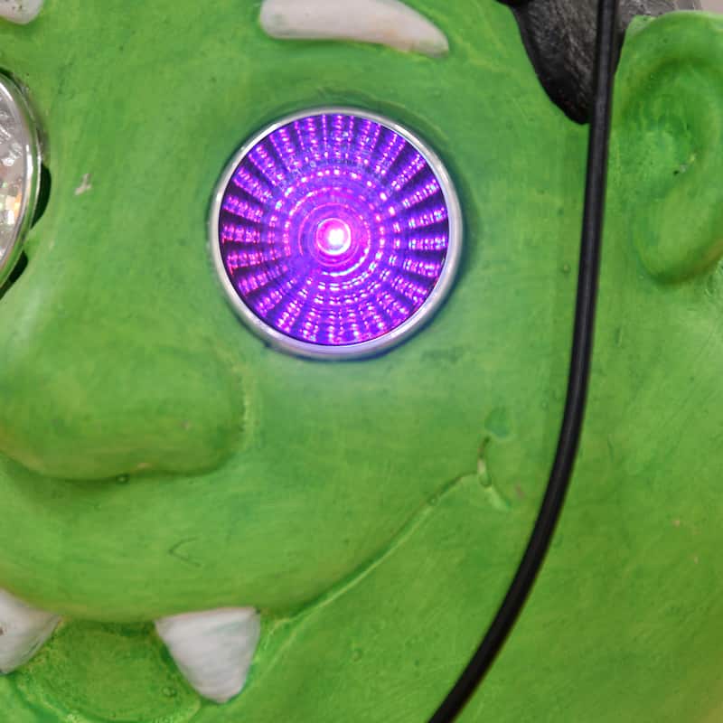 National Tree Company Halloween Green Ghoul Lantern, LED Lights, 12 Inches - 12 in