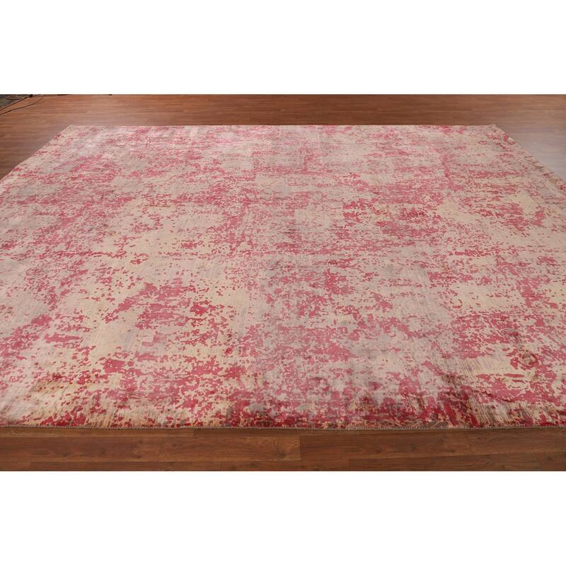 All-Over Abstract Modern Area Rug Hand-Knotted Living Room Wool Carpet - 10'0"x 13'1"