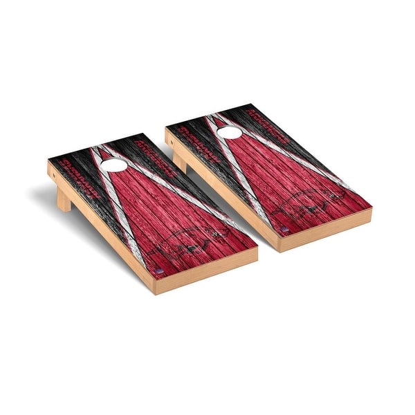slide 2 of 5, Arkansas Razorbacks 2x4 Pro Cornhole Boards - V8 Include Carrying Case