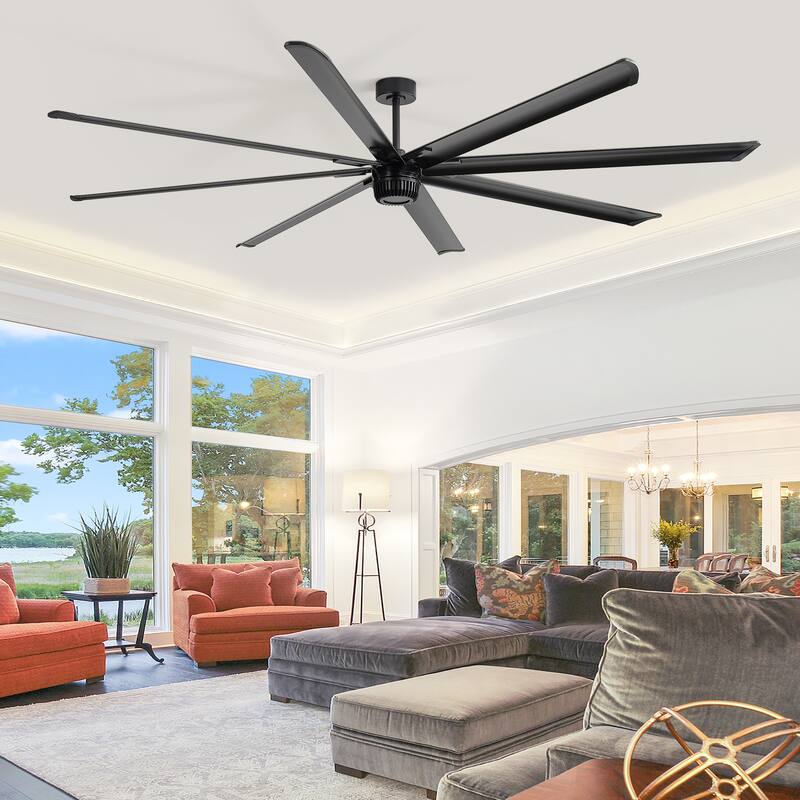 72"/84"/96"/100"/120" Extra Larger HVLS Commercial Ceiling Fan with Remote and Aluminum Blades