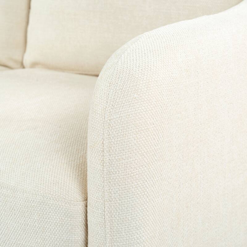 SAFAVIEH Couture Edalynn Modern 3 Seater Sofa - 77"W x 32"D x 34"H