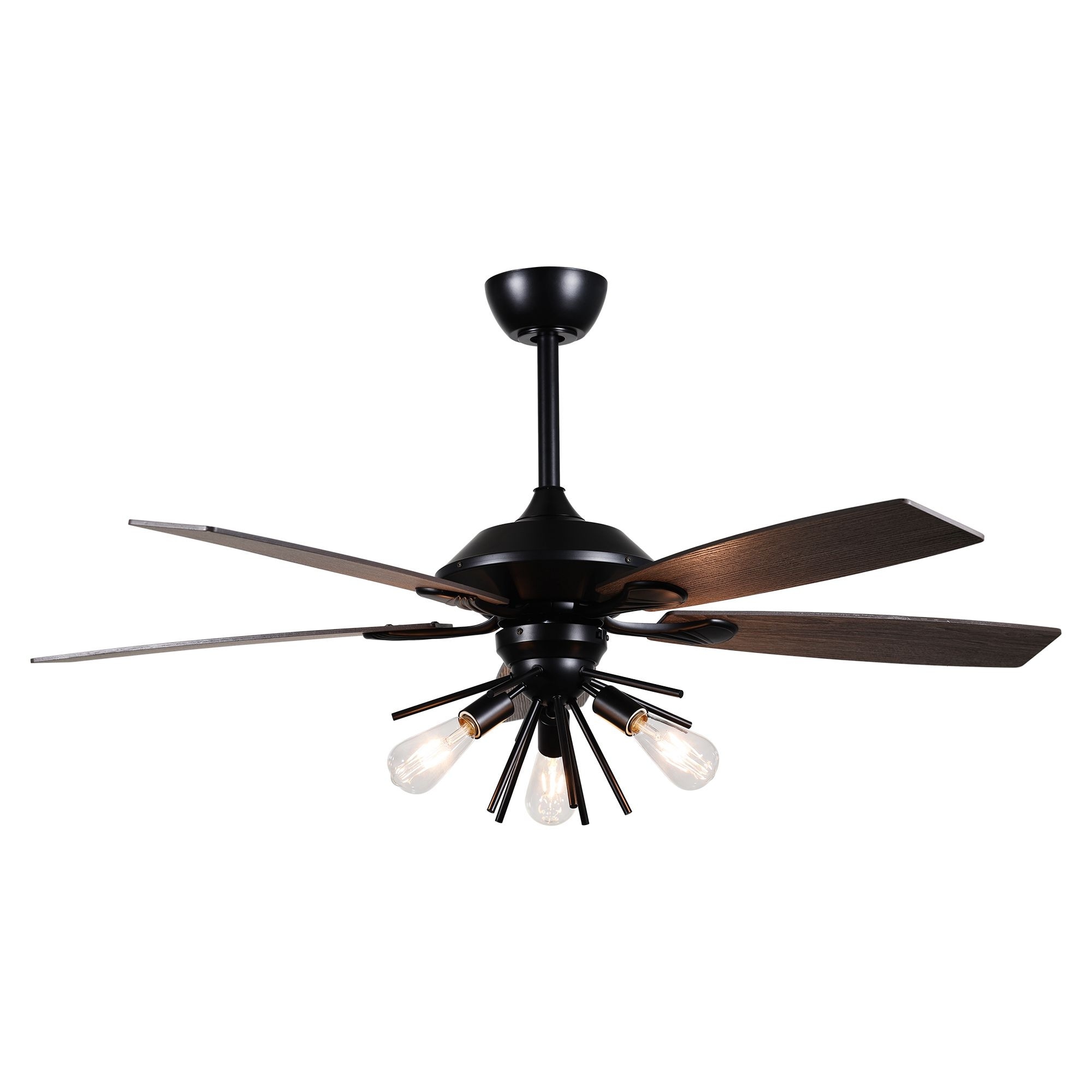 5 Solid Wood Board Fan Blades, 52-Inch Indoor/Outdoor Ceiling Fans Details about   Ceiling Fan 
