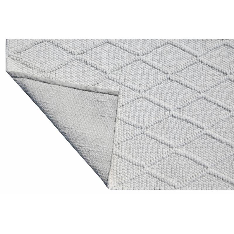 Domani Cloud Hand-Woven Wool Fresh White Area Rug
