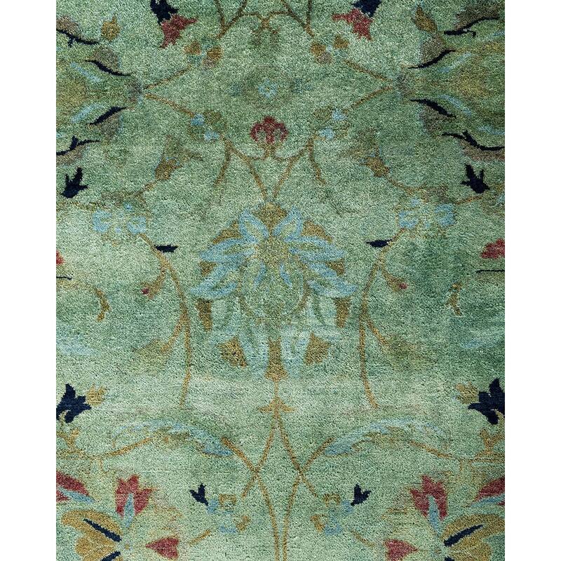 Contemporary Overdyed Wool Hand Knotted Area Rug - 6' 2" x 8' 10"