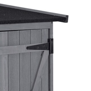 Wood Storage Shed with Waterproof Asphalt Roof - Bed Bath & Beyond ...