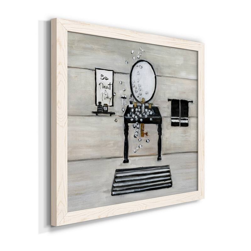 Neat and Tidy Bath-Premium Framed Canvas - Ready to Hang