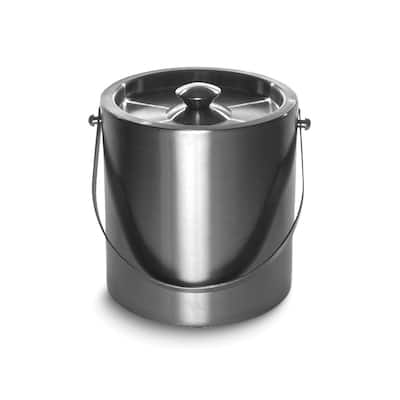 Curata Stainless Steel Doublewall Insulated 3 Quart Ice Bucket with Lid