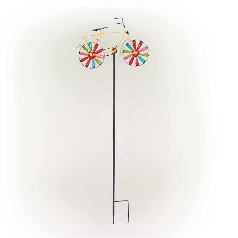 Alpine Corporation Decorative Garden Flag Holder Stakes, Outdoor Metal Flagpole Stands Design for Patio & Garden Décor