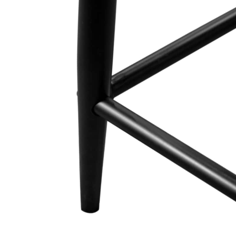 Furniture of America Darcy Modern Black Metal Counter Height Chairs (Set of 2)