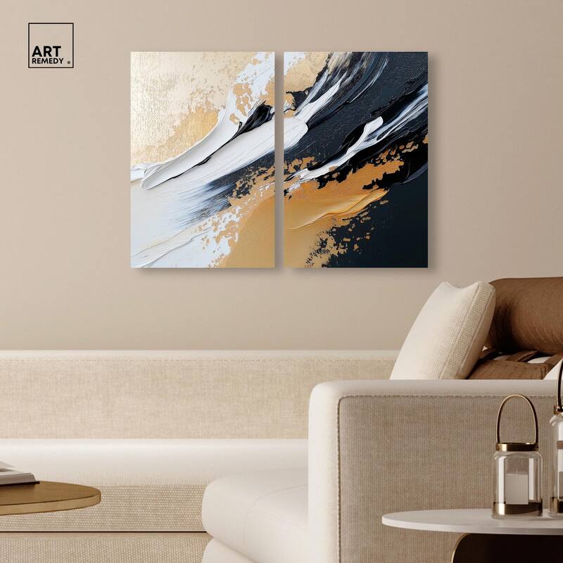 Forces III Canvas Set of 2 by Art Remedy, Gallery Wrapped