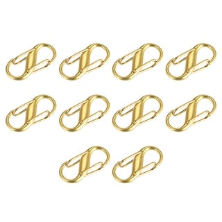Adjustable Metal Buckle, 10Pcs 27x13mm Chain Shortener Bag Strap Clasp,  Yellow - Yellow Gold - 27mm x 13mm - Bed Bath & Beyond - 36337129