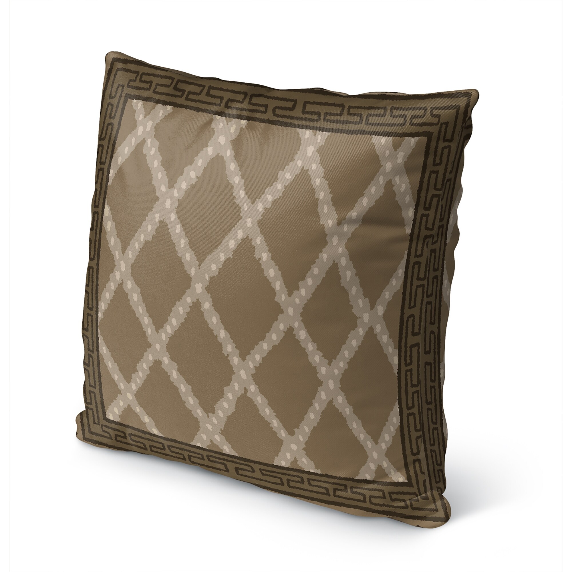 TRELLIS HARLEQUIN NATURAL Outdoor Pillow By Kavka Designs-image
