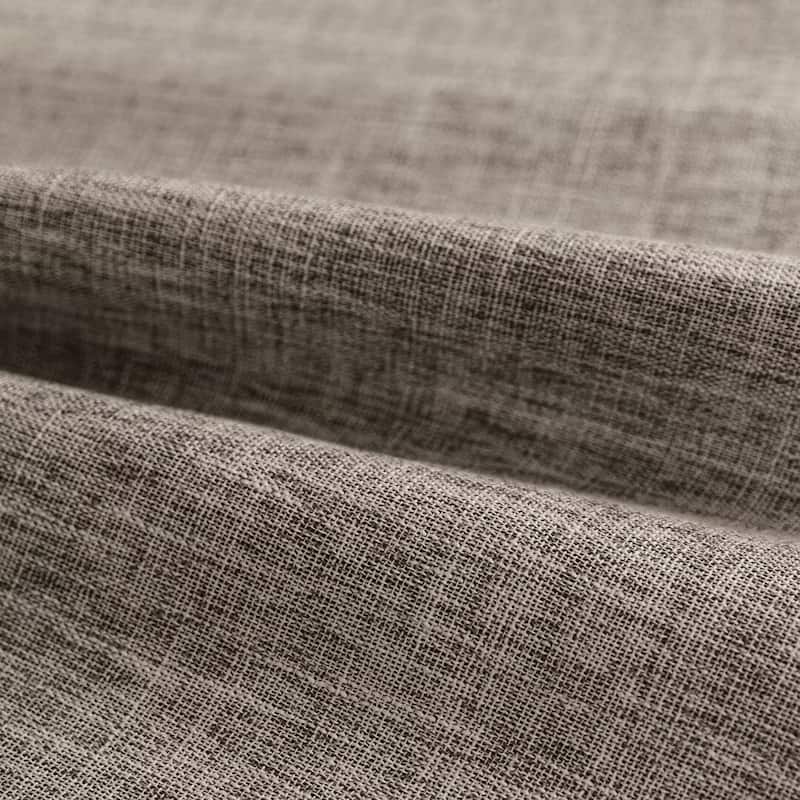 Linen Texture 100% Blackout Grommet Curtain Pair(2 panels)