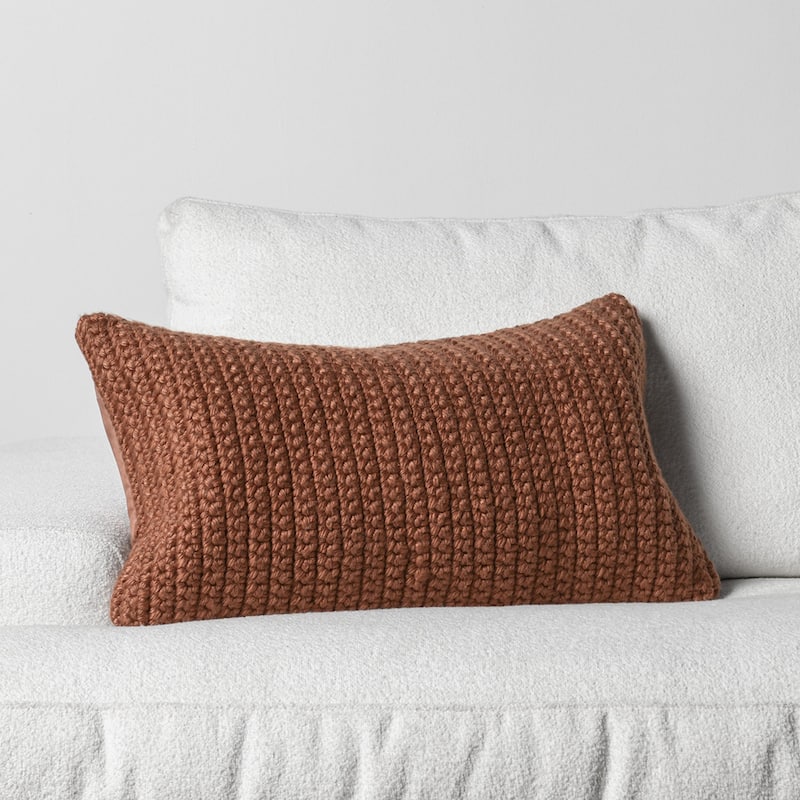 Villa by Classic Home Prism Performance Outdoor Throw Pillow - 14x26 - Light Grey