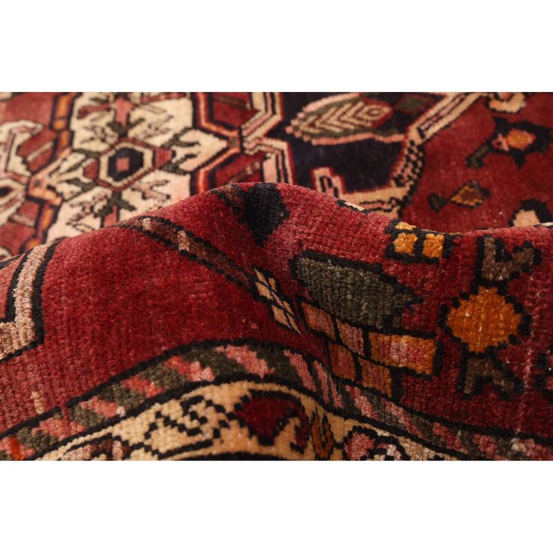 ECARPETGALLERY Hand-knotted Andelz Dark Red Wool Rug - 4'9 x 6'3
