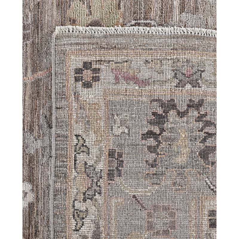 Oushak One-of-a-Kind Hand-Knotted Area Rug - Brown - 9' 2" x 12' 3"