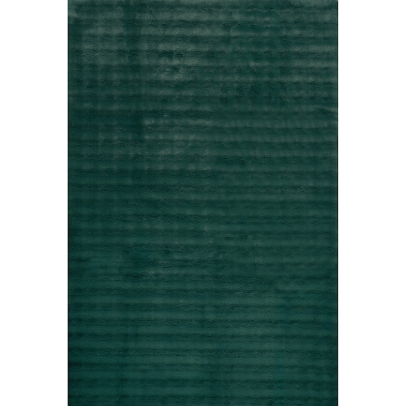 Nuloom Jeni Solid Plush Machine Washable Area Rug