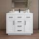 Option White / White Quartz Top / Matte Black Hardware