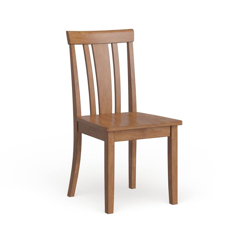 Wilmington II Slat Back Wood Dining Side Chairs by iNSPIRE Q Classic (Set of 2) - Oak
