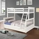 preview thumbnail 3 of 56, Twin Over Full Wood Bunk Bed with Storage Drawers and Ladder