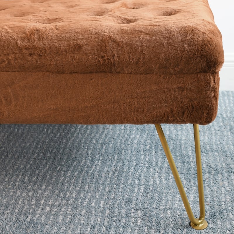 Square Fauxfur Coffee Table - 33"x33" x18"