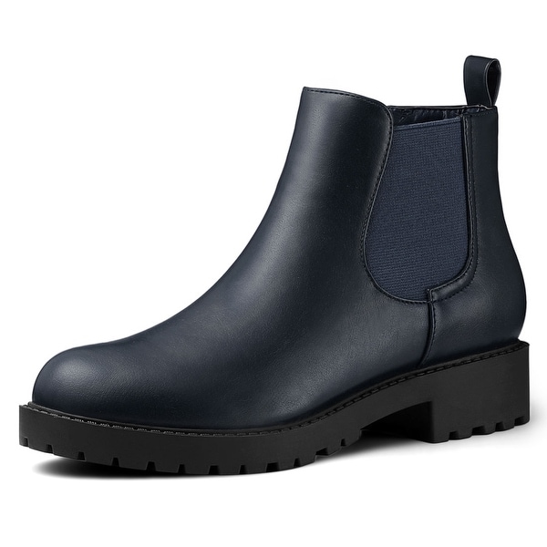 womens round toe chelsea boots