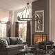 The Gray Barn Highclere 12-light Wagon Wheel Chandelier - 40"x40"x35.93"