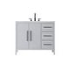 preview thumbnail 1 of 9, Elegant Lighting VF29342 Millie 42" Free Standing Single Basin Vanity Gray