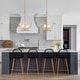 preview thumbnail 5 of 7, Rella Modern 4-light Lantern Chandeliers Brass Gold Pendant Lights for Dining Room - D15.5" x H81.5''