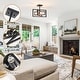 preview thumbnail 6 of 61, Zjvaive 3-Light Rectangular Semi Flush Mount Ceiling Light Farmhouse Metal Cage Light Fixture