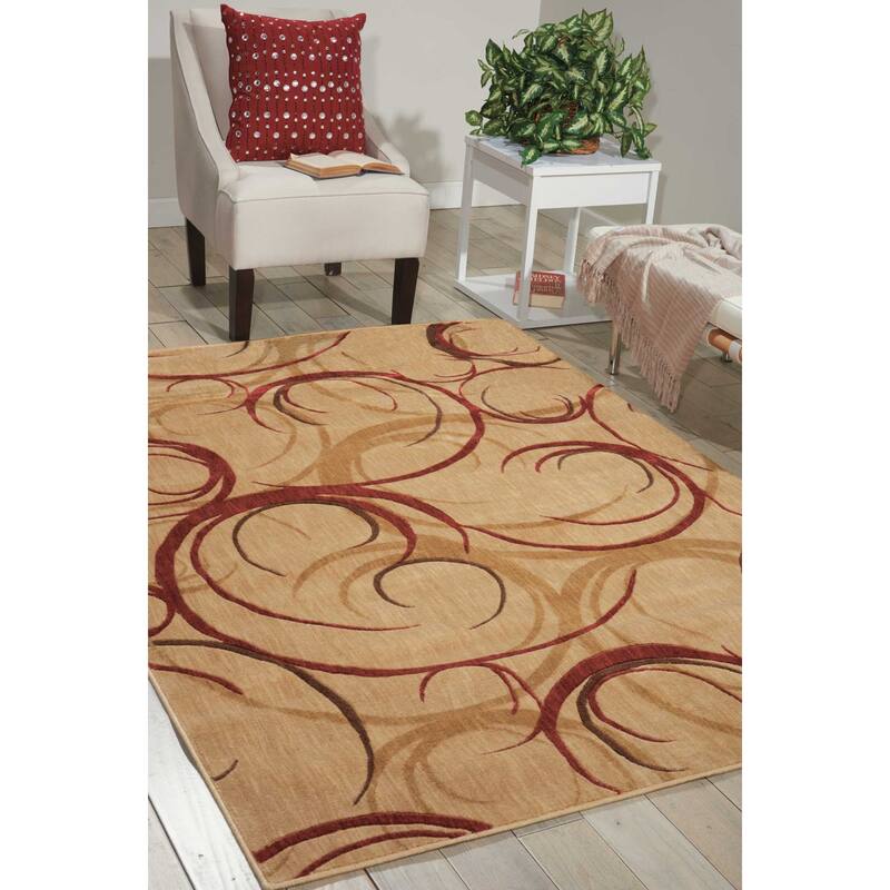 Nourison Somerset Abstract Swirl Area Rug - 2' x 2'9" - Beige - Runner/Rectangle