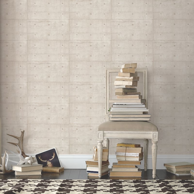 Galerie Wallcoverings Grunge Concrete Blocks Effect Non-woven Matte Wallpaper Rolls